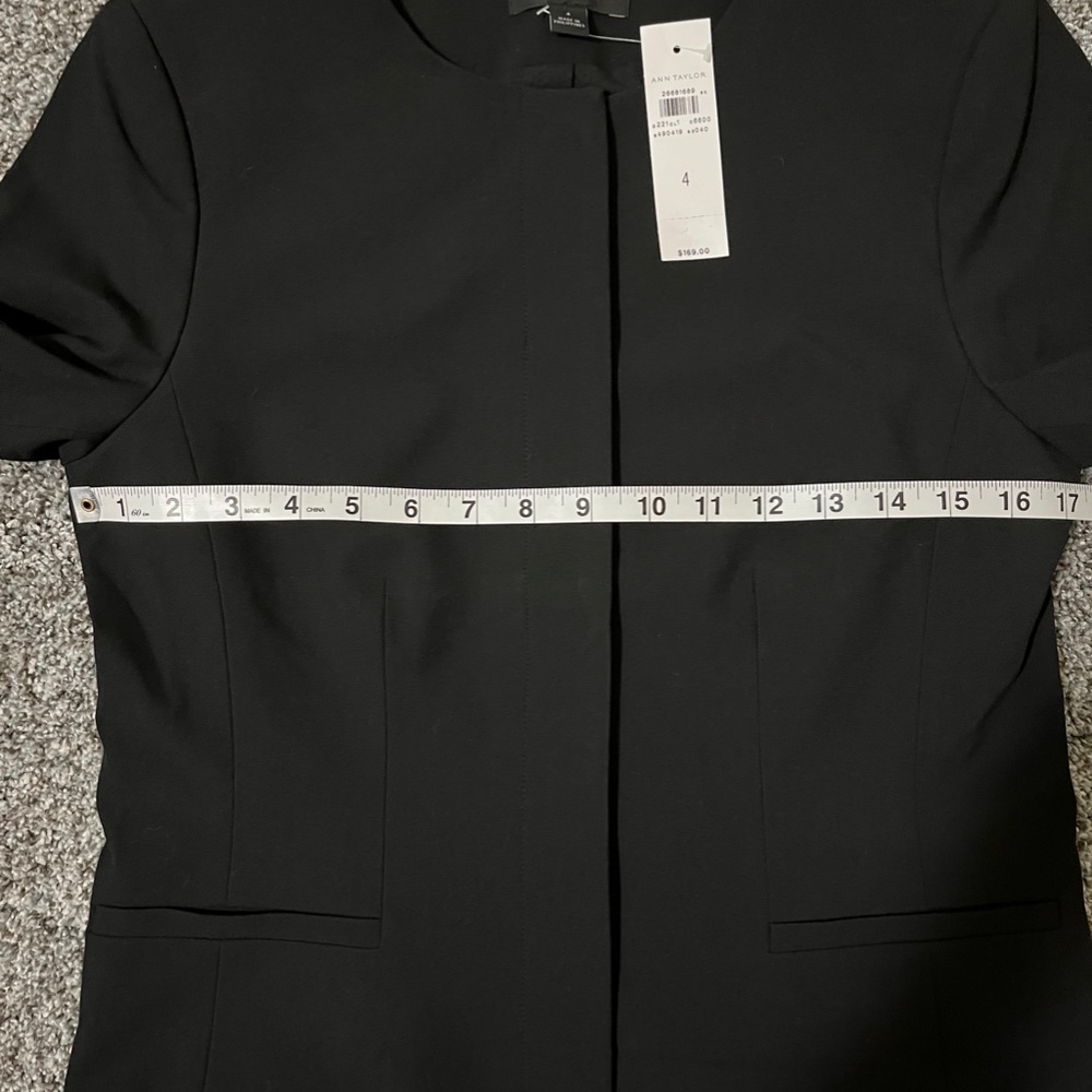 Ann Taylor Black Collarless Blazer - Picture 12 of 15